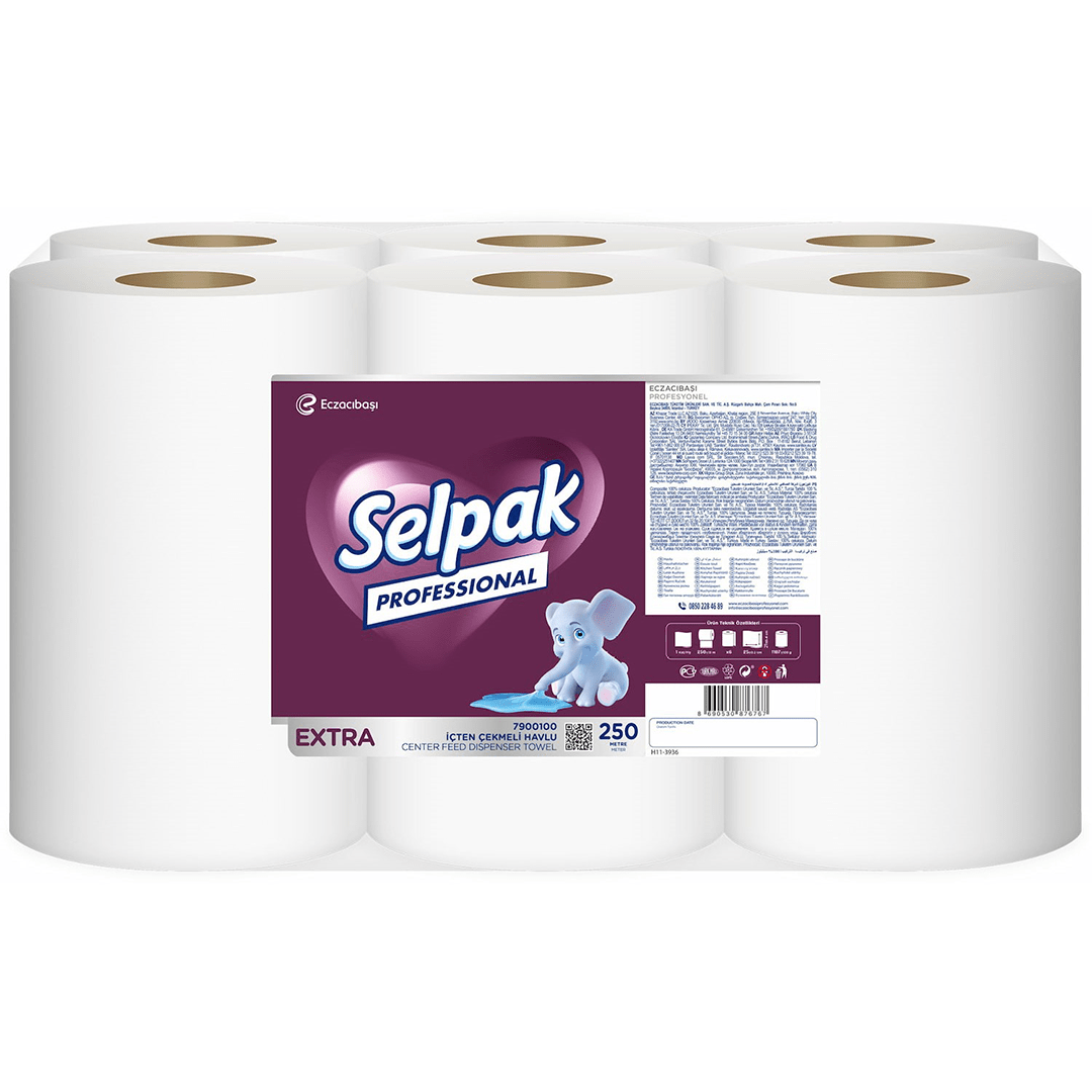 Selpak Professional Extra İçten Çekmeli Havlu 250m