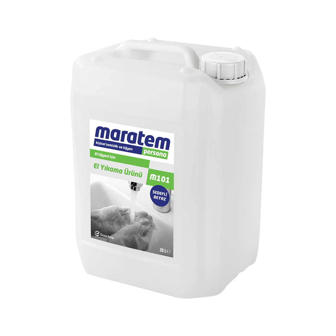 Maratem M101 El Yıkama Ürünü - Sedefli Beyaz 20L