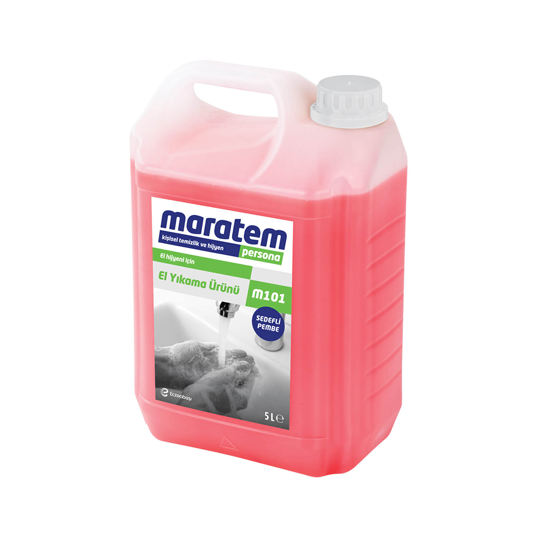 Maratem M101 El Yıkama Ürünü - Sedefli Pembe 5L