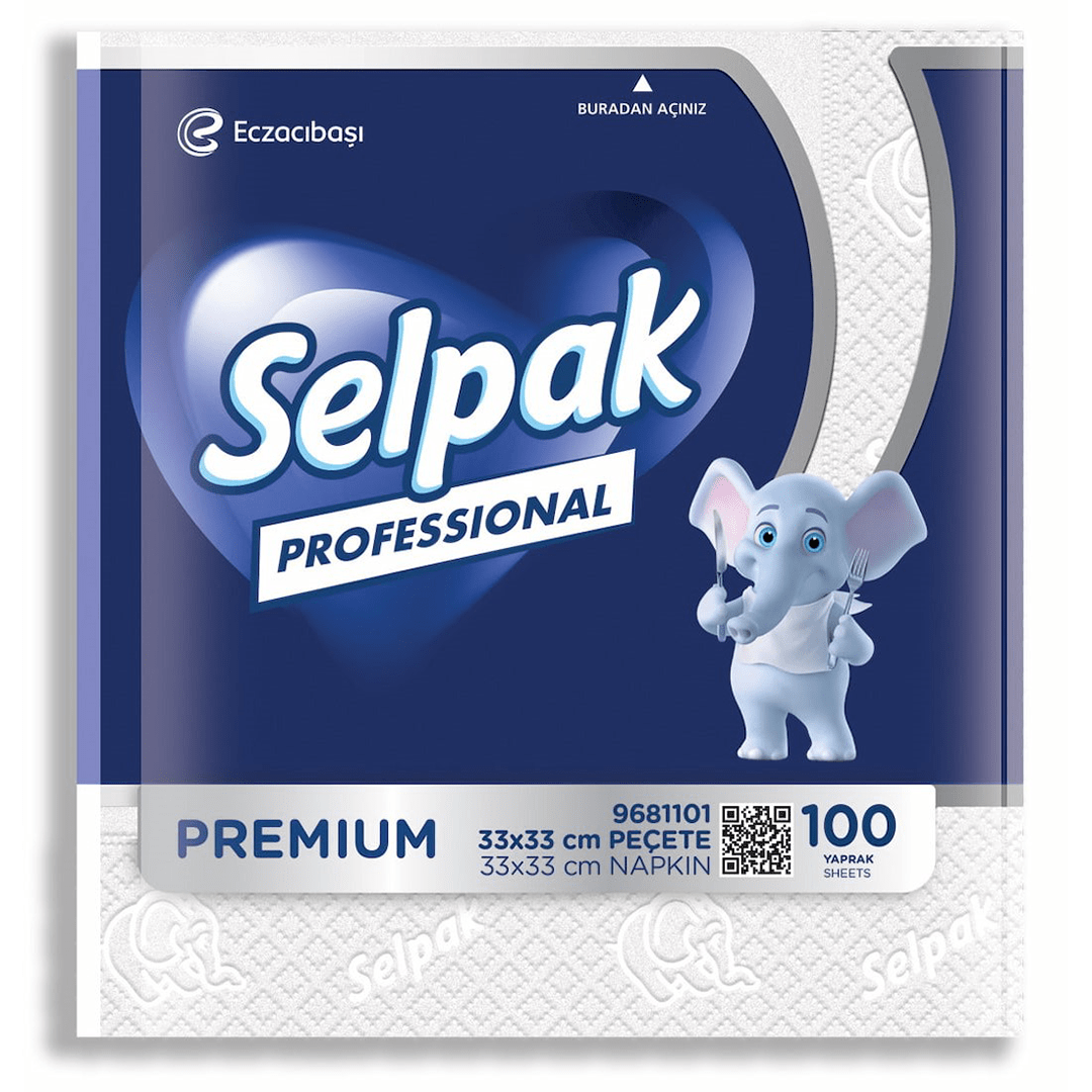 Selpak Professional Premium Peçete 33x33 100'lü