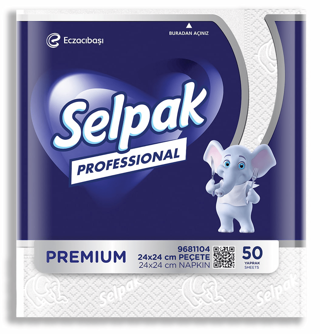Selpak Professional Premium Mini Peçete 24x24 cm 50'li